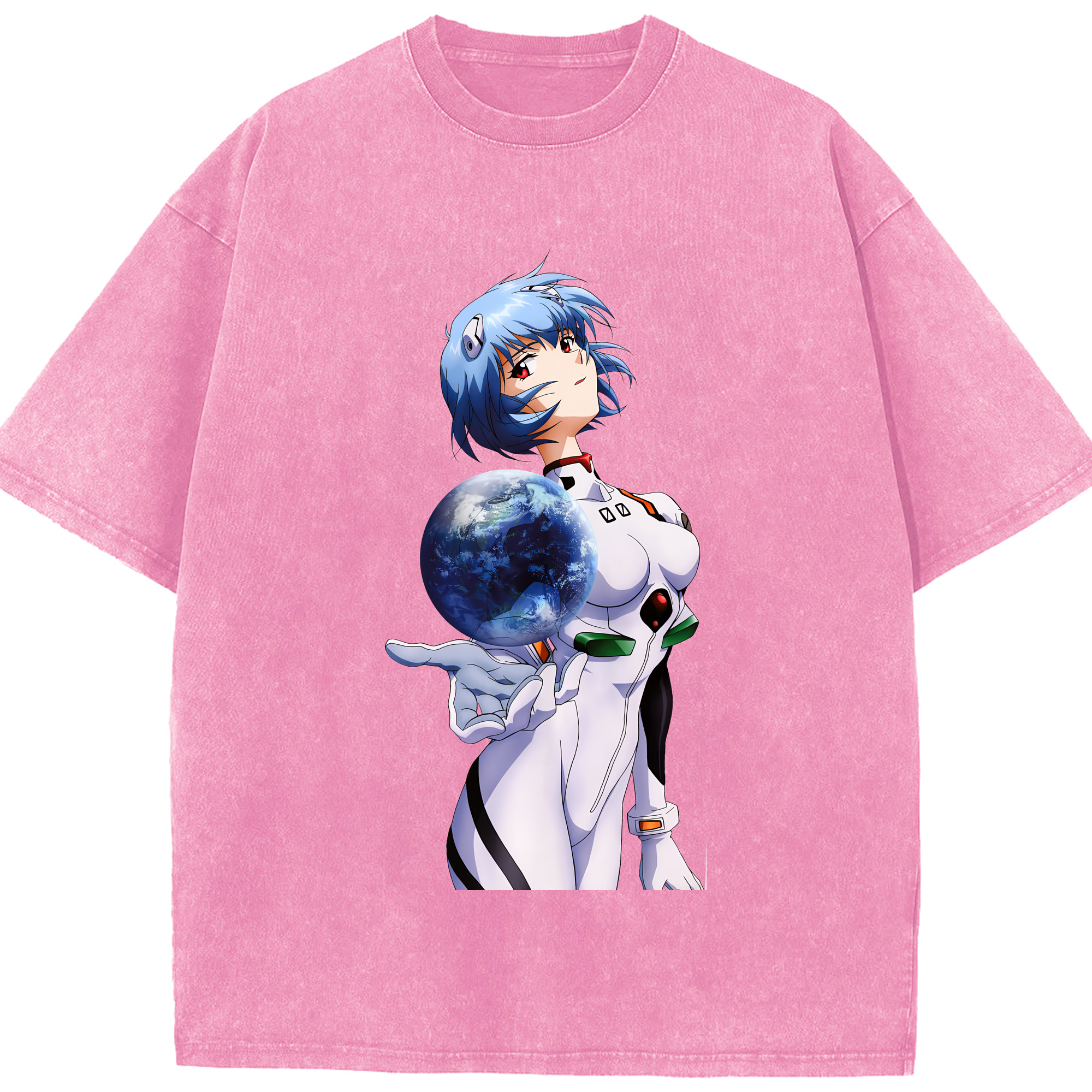 （画像用） EVA 新世紀エヴァンゲリオン 綿100% ヴィンテージ風 半袖Tシャツ（フロントプリント）